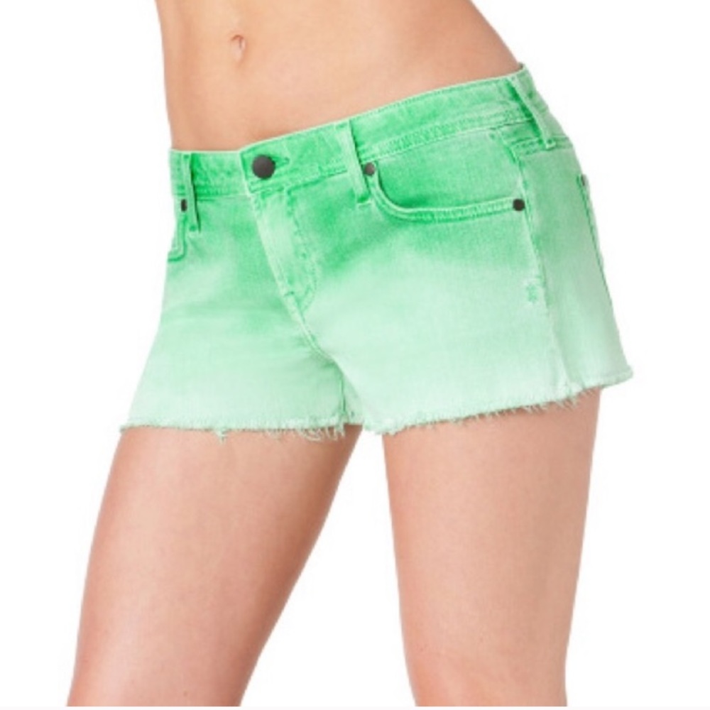 Genetic Denim The Ivy Ombré Green Jean Shorts